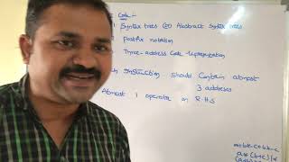 Forms of intermediate code||Forms of Three-Address instructions