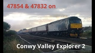 Prestatyn 30.8.2018 - WCRC 47854 \u0026 47832 on Conwy Valley Explorer 2