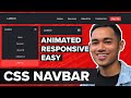 How to Make a Responsive Navigation Menu Navbar Using HTML, CSS, and Javascript Tutorial