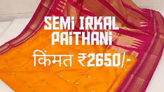 Semi Irkal Paithani