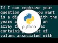 append multiple values for one key in a dictionary