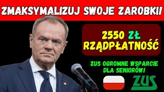 ZUS zapowiada ogromną podwyżkę świadczenia dla polskich seniorów w wysokości 2550 zł!