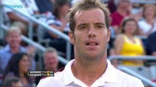 Unbelievable Richard Gasquet back-spin volley vs Djokovic | Coupe Rogers Montreal 2013