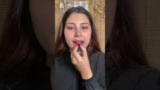 Trying Lakme Cushion Matte Lipstick (Shade no.-CP7) #lakme #lakmelipsticks #lipstick