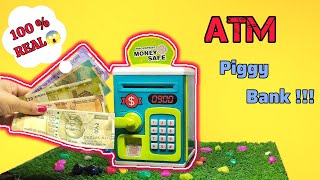 REALISTIC MINI ATM PIGGY BANK !!! 💳💸💰 With Fingerprint Sensor 👍😱 | #atmmachine #piggybank