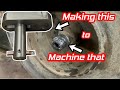 Using the line borer to machine external shafts