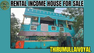 ID 2060 - Rental Income House For Sale In Thirumullaivoyal || 12 House || 2 Side Road || 10 EB