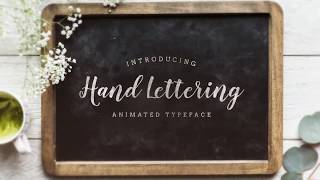 Hand Lettering - Animated Typeface By GerardGerard