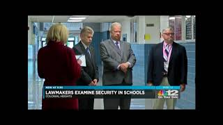 NBC-12 covers Speaker Cox's visit to Colonial Heights High School