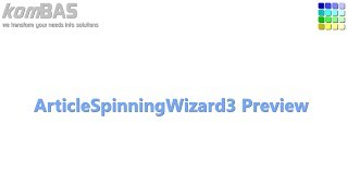 ArticleSpinningWizard3 Preview