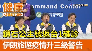 鑽石公主號返台1確診  伊朗旅遊疫情升三級警告【健康資訊】