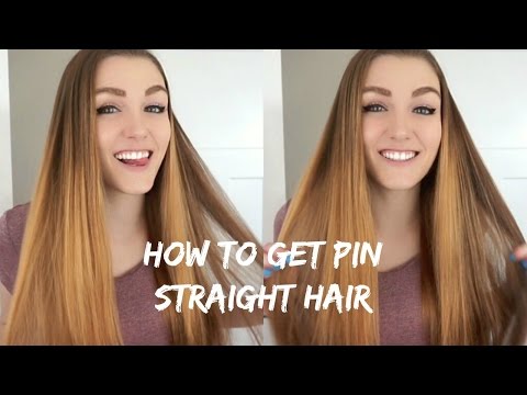 HOW TO GET PIN STRAIGHT HAIR // FLAT IRON TUTORIAL HOW TO GET PIN STRAIGHT HAIR // FLAT IRON TUTORIAL