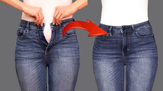 A sewing trick on how to increase jeans in the waist without stretching the sides!