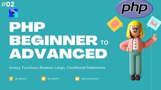 #2 Learn PHP From Beginner to Advanced | PHP course | Arrays | Functions | Boolean | Loops