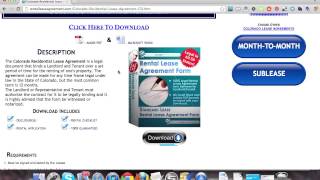 Colorado Residential Lease Agreement
