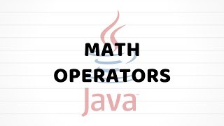 Math Operators | Java For Beginners