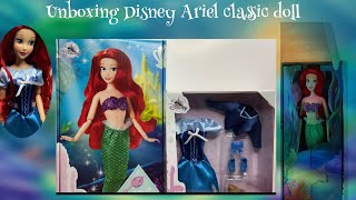 DISNEY ARIEL CLASSIC DOLL UNBOXING/ REVIEW (WITH ACCESSORY PACK)