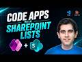 Build Power Apps Code Apps with SharePoint Lists | Complete Tutorial