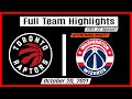 Toronto Raptors vs Washington Wizards • FULL TEAM Highlights • October 20, 2021 | 21-22 Season