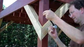 Fancy Corner Braces & Deck Boards - Play structure part 2