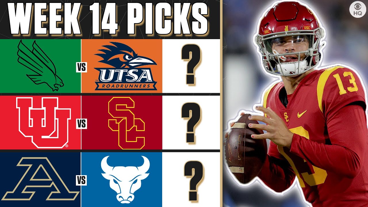 College Football Week 14 PREVIEW: Utah-USC, North Texas-UTSA & MORE ...