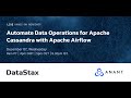 Automating Data Operations for Apache Cassandra with Apache Airflow