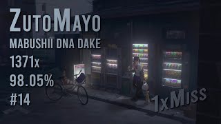 osu! | ZutoMayo - Mabushii DNA Dake [Bike] 1371x/1385x 98.05% #14