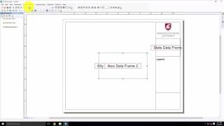 CE 303 - ArcMap 10.4 - Add Data Frames