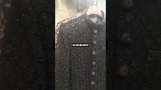 Pakistani Black Wedding Grooms Sherwani Pk #safamallrawalpindi #wedding #dulha