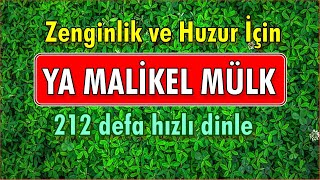 YA MALİKEL MÜLK ZİKRİ 212 DEFA HIZLI - En Etkili Dualar