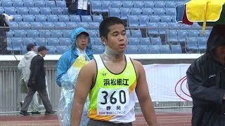 男子B 砲丸投  決勝 5位 第48回ジュニアオリンピック