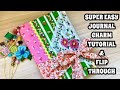 Complete New Junk Journal Flip Through 2024 & SUPER EASY Journal Charm Tutorial / Easy Scrapbooking