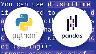 How to change the datetime format in Pandas