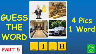 4 Pics 1 Word Game - Part 5: Guess the Word in this 4Pics1Word Challenge