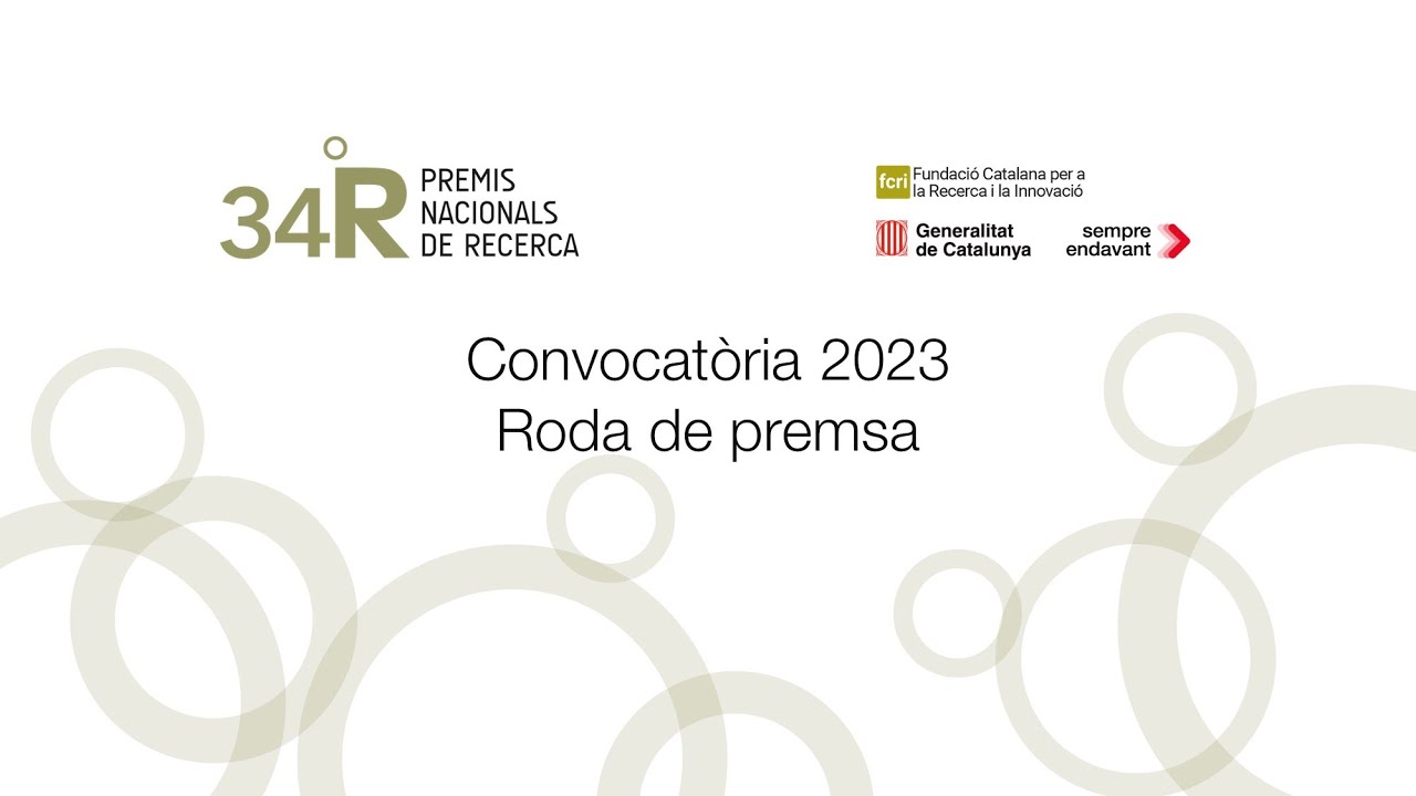 RODA DE PREMSA PREMIS NACIONALS DE RECERCA 2023 - YouTube