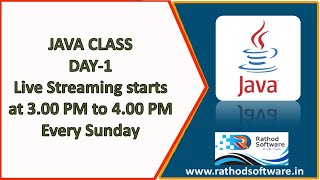 Free Java Weekly Class: Mastering Java Live DAY-1
