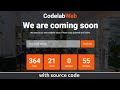 Responsive Coming Soon Page for upcoming website using HTML CSS & JS | Time Date Countdown page 2023