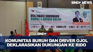 Suswono Hadiri Deklarasi Dukungan dari Komunitas Buruh dan Driver Ojol