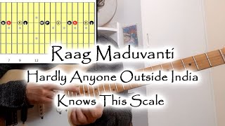 Truly Rare Scale - Raag Maduvanti - In-depth Free Guitar Lesson - Indian Classical Music