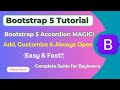 Bootstrap 5 Accordion Tutorial 🚀 | Create & Customize Accordions Like a Pro!
