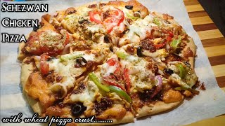 വേറിട്ട രുചിയിൽ ഒരു പിസ്സ /Schezwan Chicken Pizza / Schezwan Chicken  Wheat Pizza /Wheat pizza #134