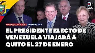 Edmundo González Urrutia se reunirá con el presidente de Ecuador, Daniel Noboa - DNews