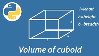 Volume of cuboid in python