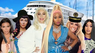 Celebrities on a Cruise Ship