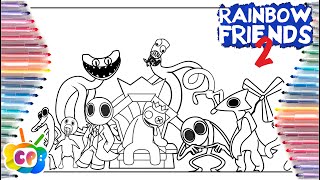 Roblox Rainbow Friends chapter 2 coloring page / Rainbow Friends 2 ALL NEW JUMPSCARES VS OLD