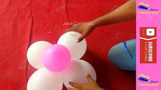 Easy Birthday Decoration Balloon \u0026 Pillar with Net Cloth | எளிதான பலூன் அலங்காரம் | பிறந்தநாள்