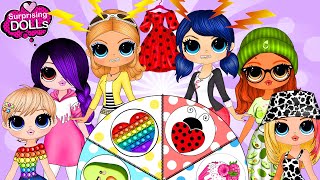 Miraculous Ladybug Clothes Switch Up: Who will get the Dress?? - DIY Paper Dolls & Crafts