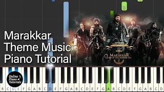 Marakkar Theme Music Piano Tutorial | Free MIDI | Marakkar BGM