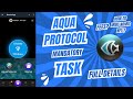 Aqua protocol mandatory task | How to mint NOMIS Protocol NFT | How much fees needed ? |