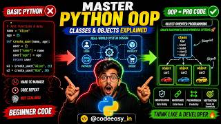 Master Python OOP Like a Pro 🤯 | Classes & Objects Explained